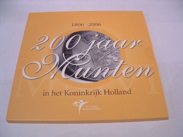 (afbeelding voor) Themaset 200 jaar munten Nederland 2006 BU